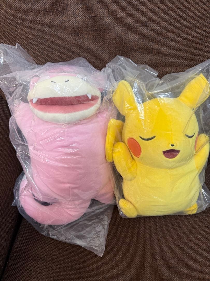 【新品タグ付き】ぬいぐるみ Pokémon Sleep ピカチュウ＆ヤドンセット もっちりぬいぐるみ Pokémon Sleep おやすみピカチュウ ｜【公式
