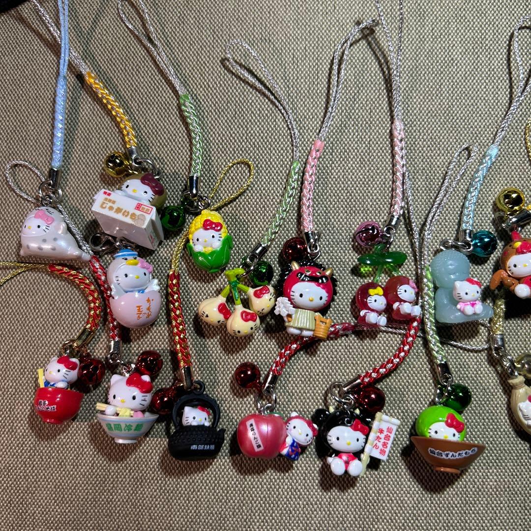 ご当地キティ　根付け　キーホルダー　ストラップ　チャーム　28点　まとめ売り 16個セット】キティ 根付 ストラップ 御当地 レア｜Yahoo!フリマ（旧