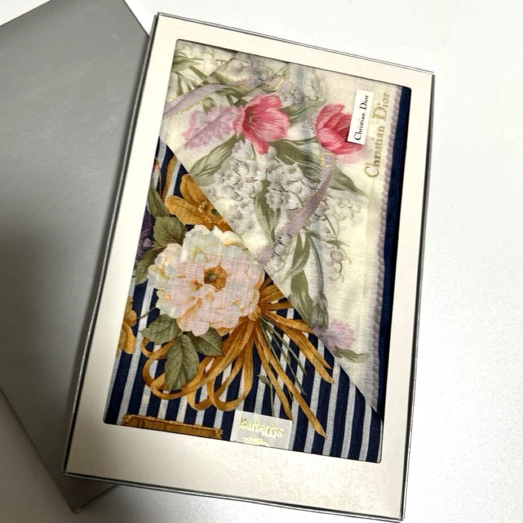 Christian Dior & Burberrys ハンカチセット 箱入り - メルカリ