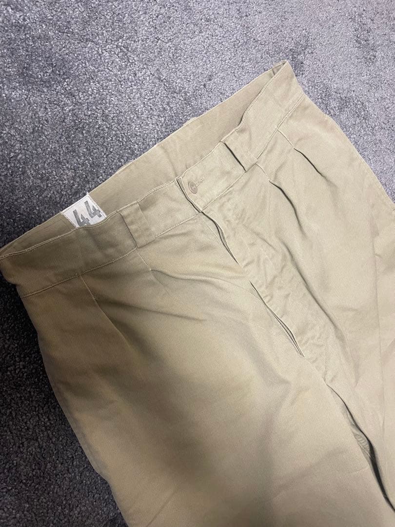 【フランス軍】M52チノパンツ後期 French Army M-52 Chino Pants Late Model DeadSt