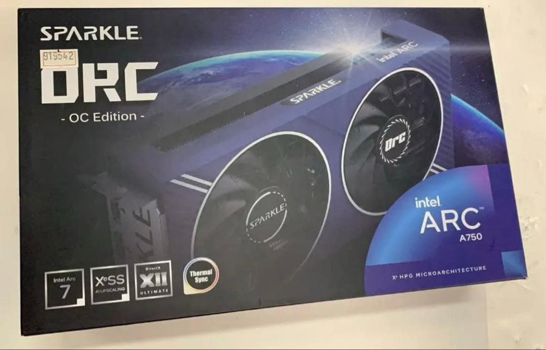 グラフィックボード・グラボ・ビデオカード SPARKLE ARC A750 OC Edition Sparkle Intel Arc A750 Titan OC Edition, 8 GB GDDR6, ThermalSync