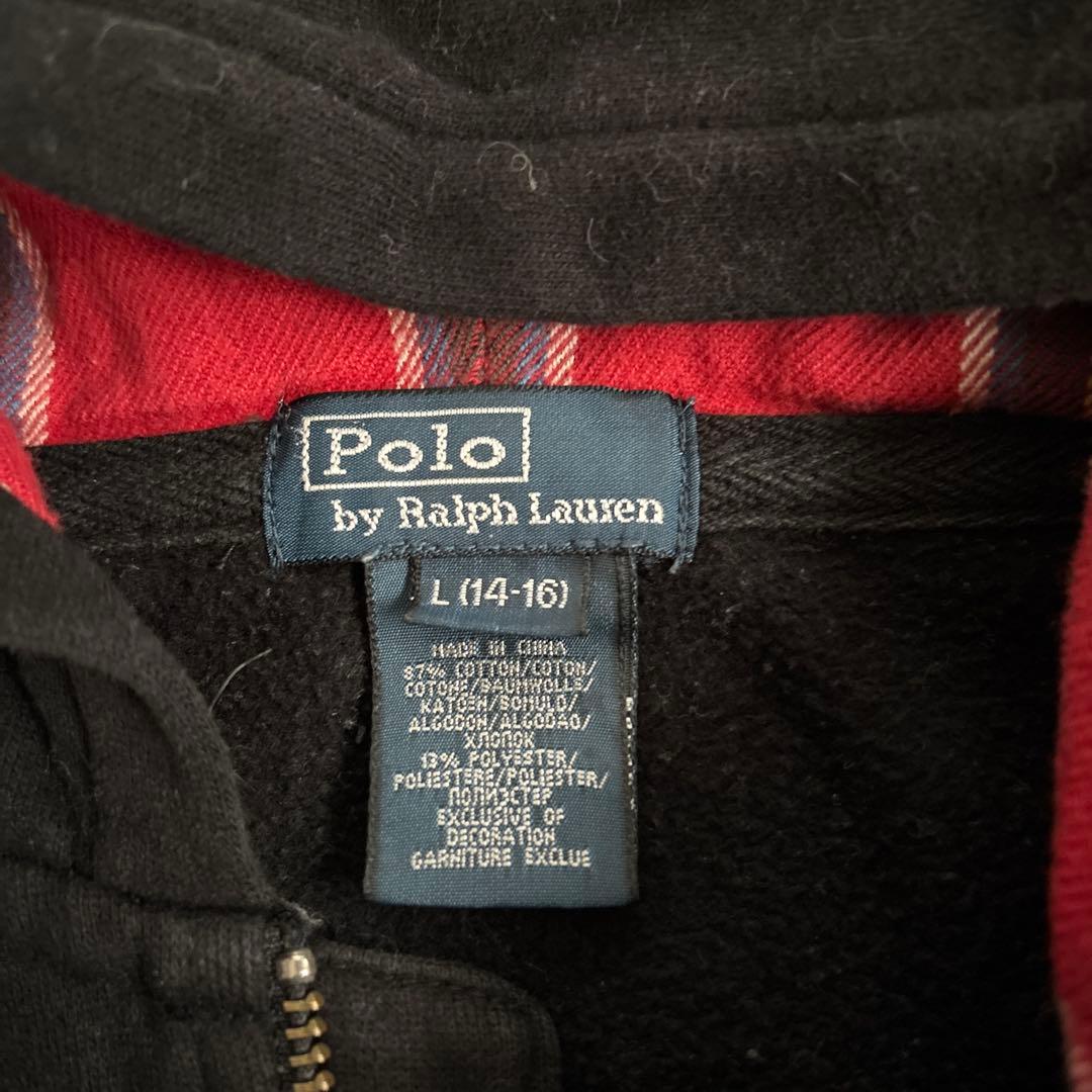polo ralph lauren パーカー 短丈希少黒Sサイズ‼️drip必見‼️ - メルカリ