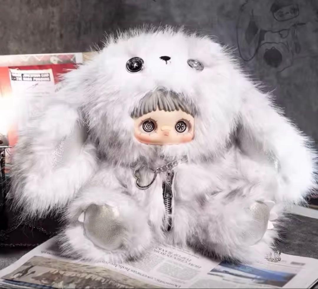 新品未開封 MayMei 400% 反逆ぬいぐるみ バッグ　リュック　白うさぎ Maymei メイメイ新作 反逆シリーズ 放空 うさぎ 白 ぬいぐるみ