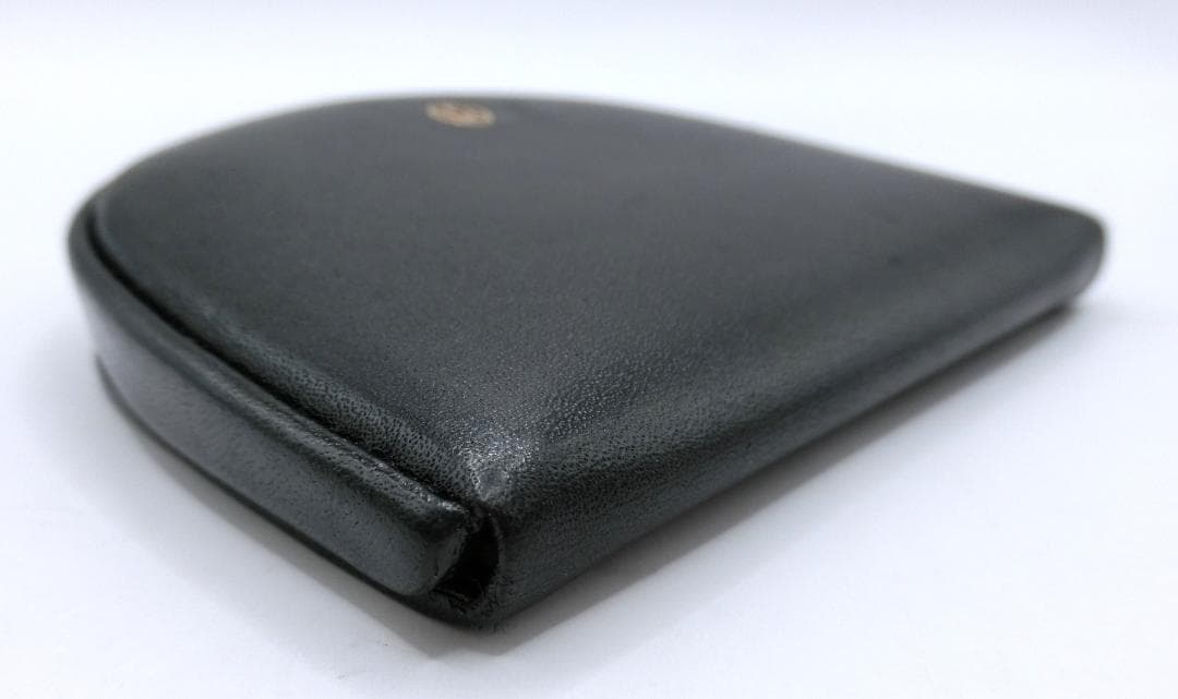 B カルティエ コインケース 馬蹄型 マストライン 黒 パシャドゥ レザー