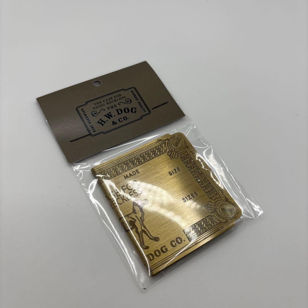 新品 未使用 THE H.W.DOG & CO. マネークリップ BRASS