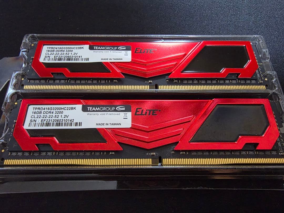 DDR4 32GB(16GB×2) 3200 TEAMGROUP Elite TEAMGROUP Elite DDR4 32GB Kit (2 x 16GB) 3200MHz PC4-25600 CL22