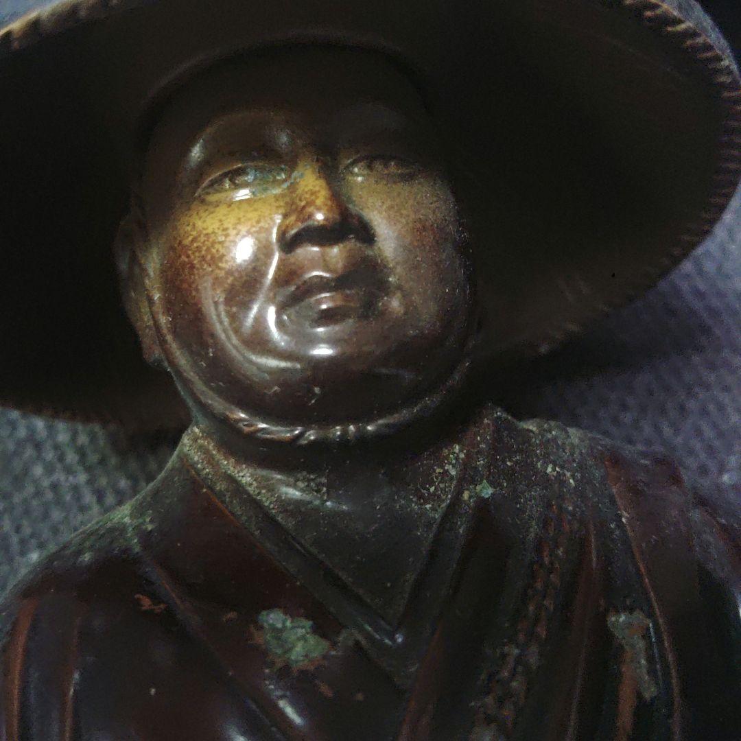 仏像 弘法大師 牧田秀雲 置物 金属工芸 ア31