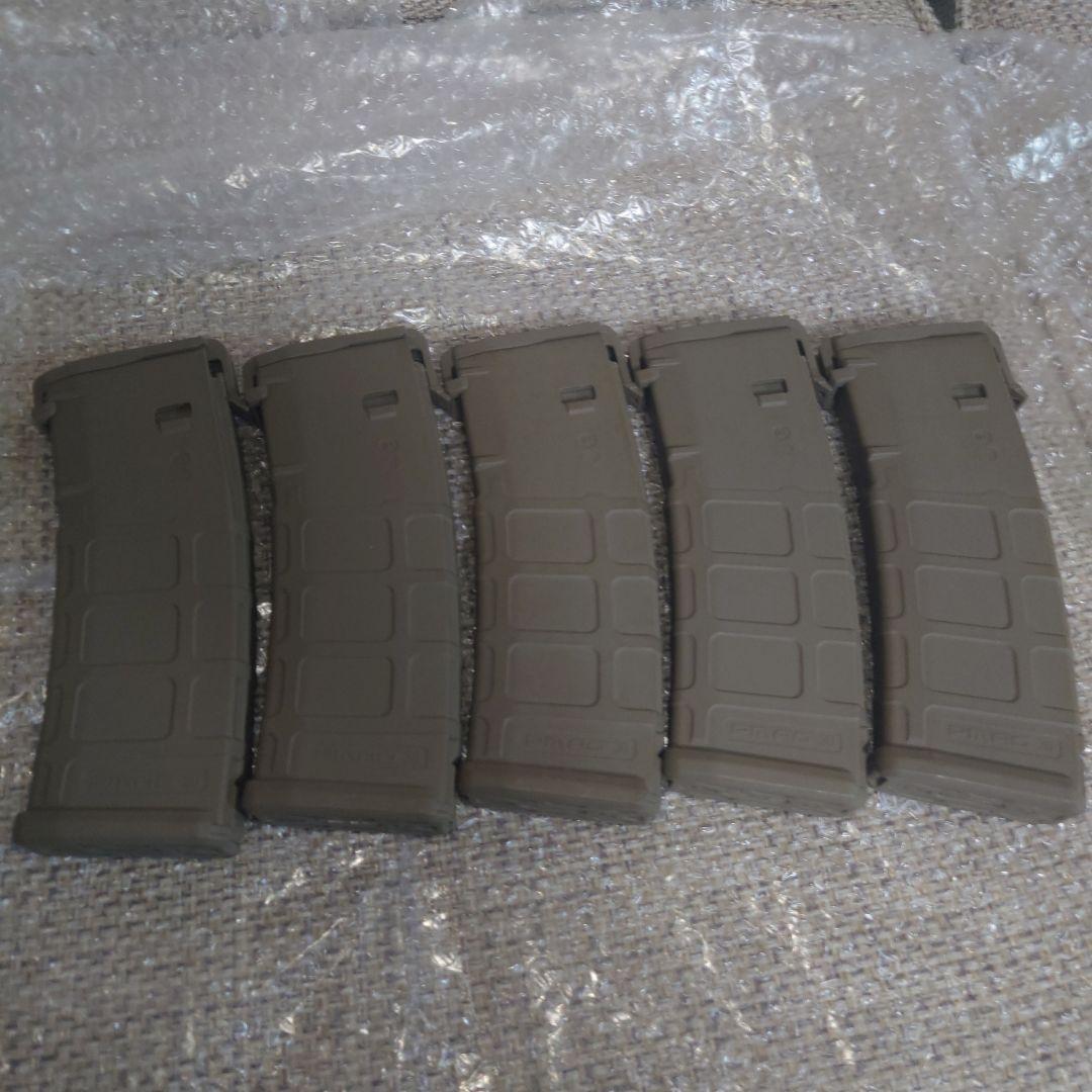 Magpul PTS P-MAG 次世代電動ガンM4用マガジン5個セット PTS製 】 次世代電動ガン M4シリーズ共通 EPM ポリマーマガジン 120連