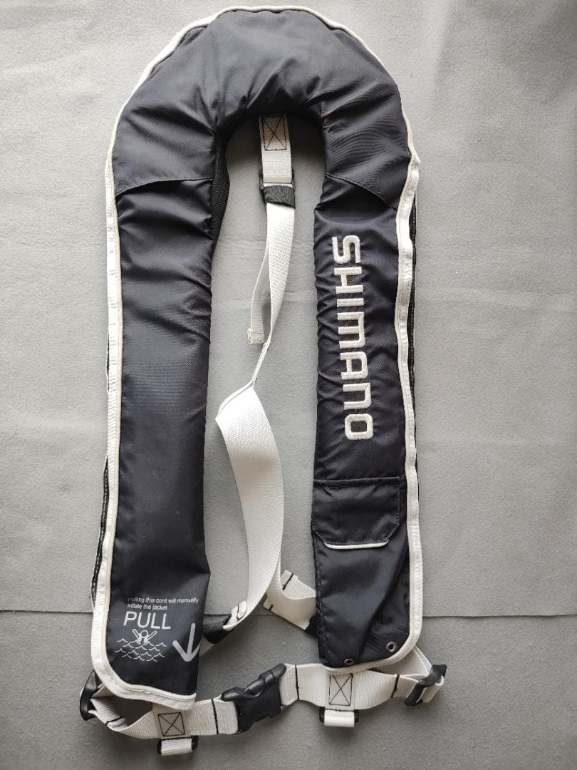 ◎b シマノ 自動膨張式 ラフトエアジャケット VF-051G 桜マークあり