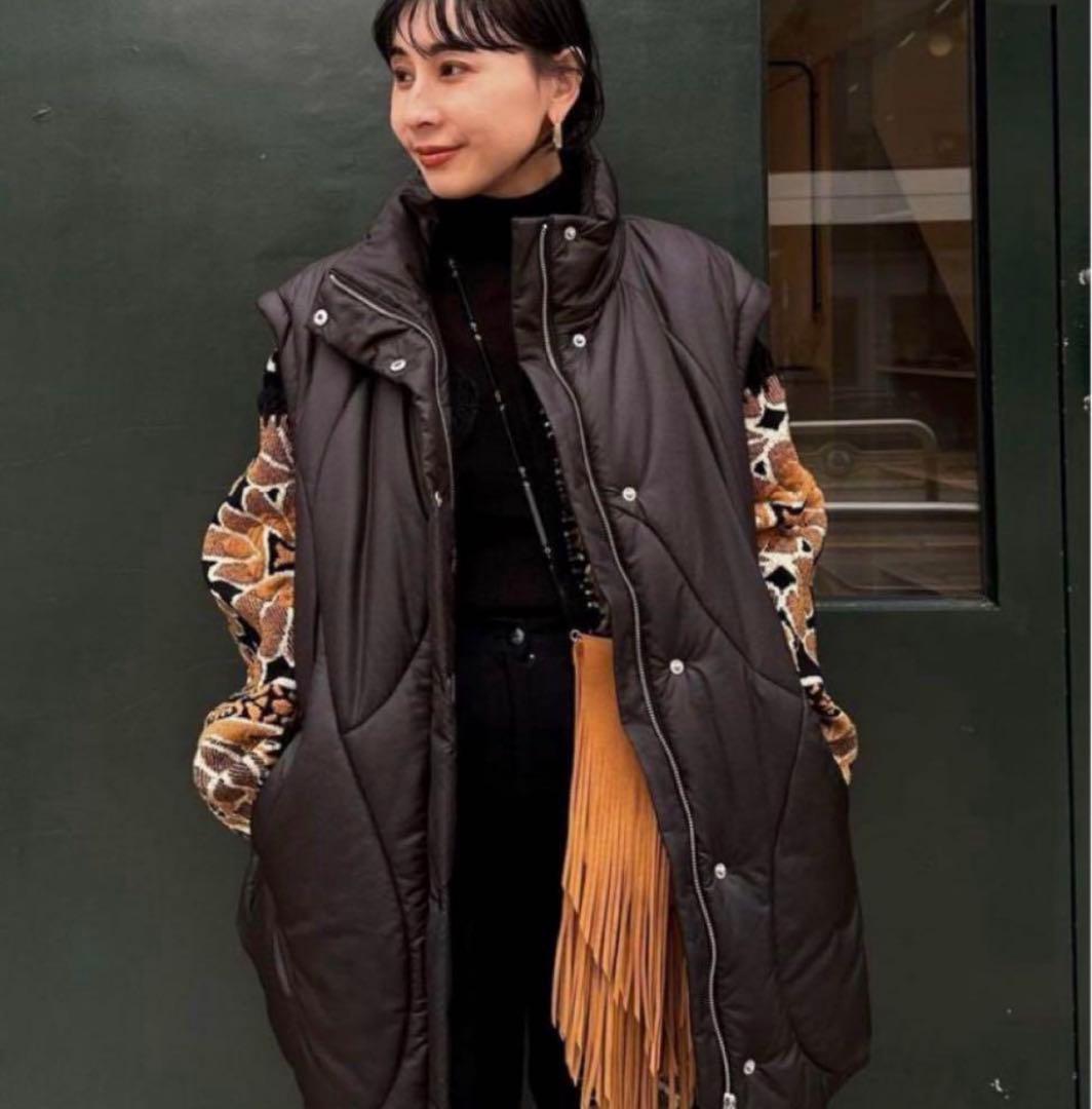 ameri◎ 2WAY WAVE STITCH PADDED JACKET - メルカリ