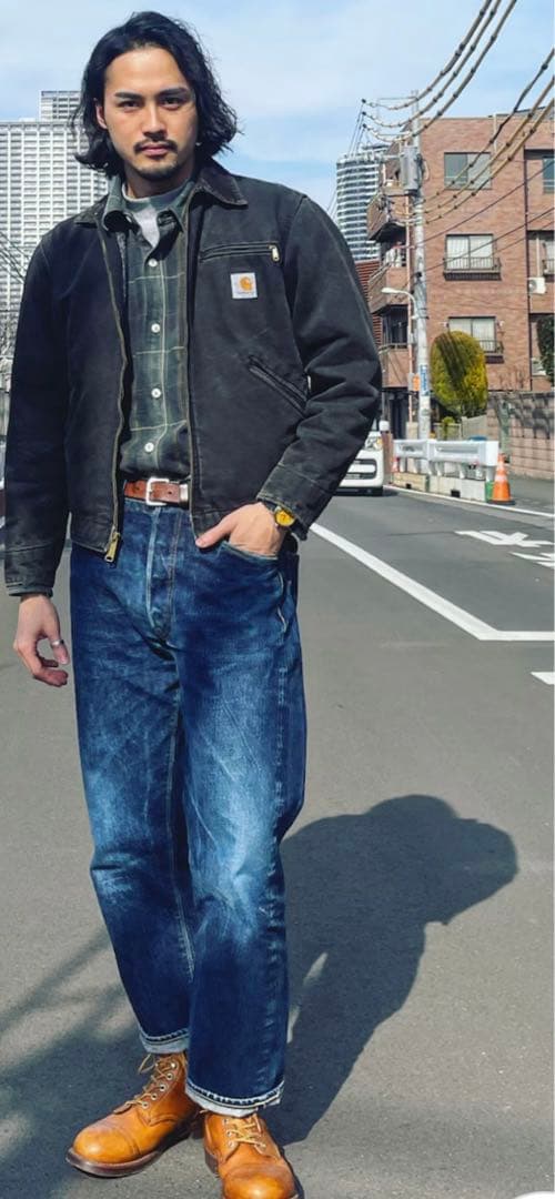 カーハート ミシガンチョアコート ネイビー 超希少サイズM - メルカリ