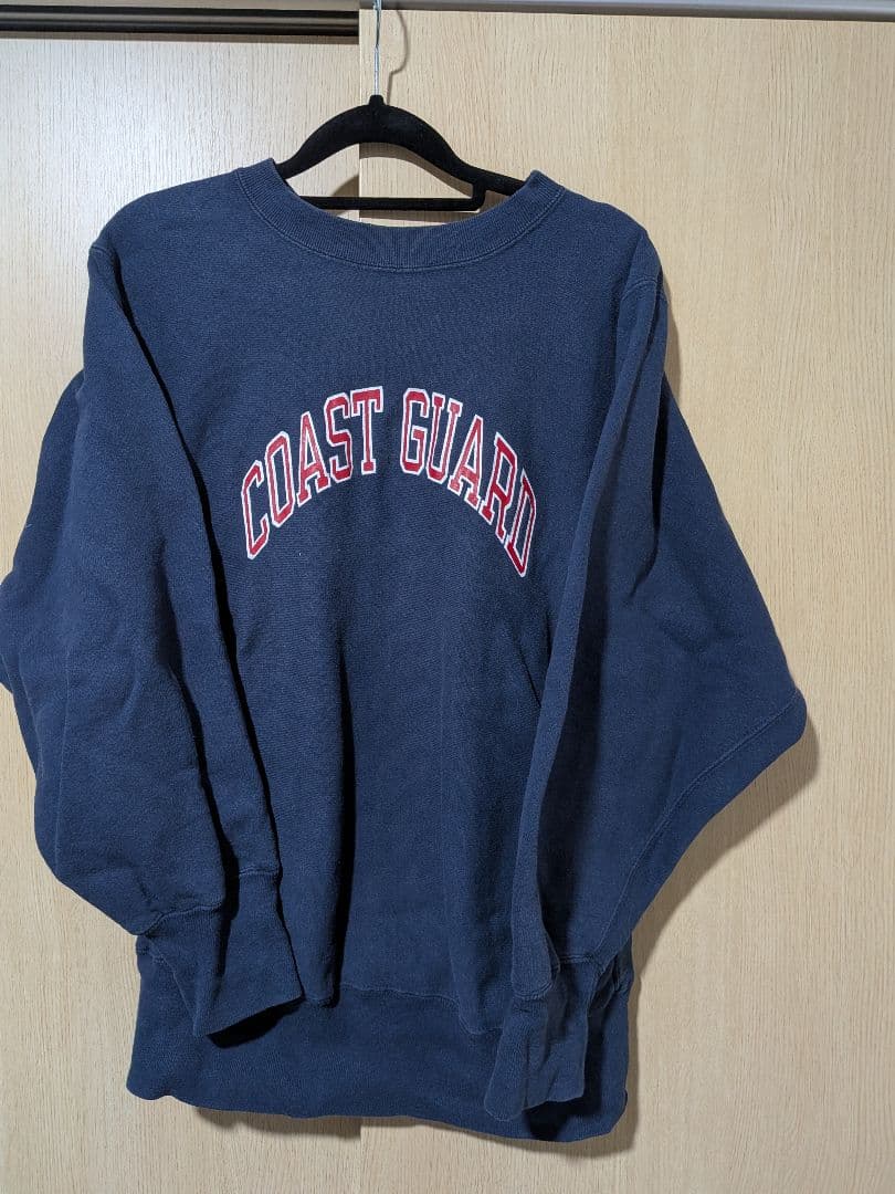 80s Champion COAST GUARD スウェット M ネイビー Champion - 80s ☆ チャンピオン リバースウィーブ コーストガード