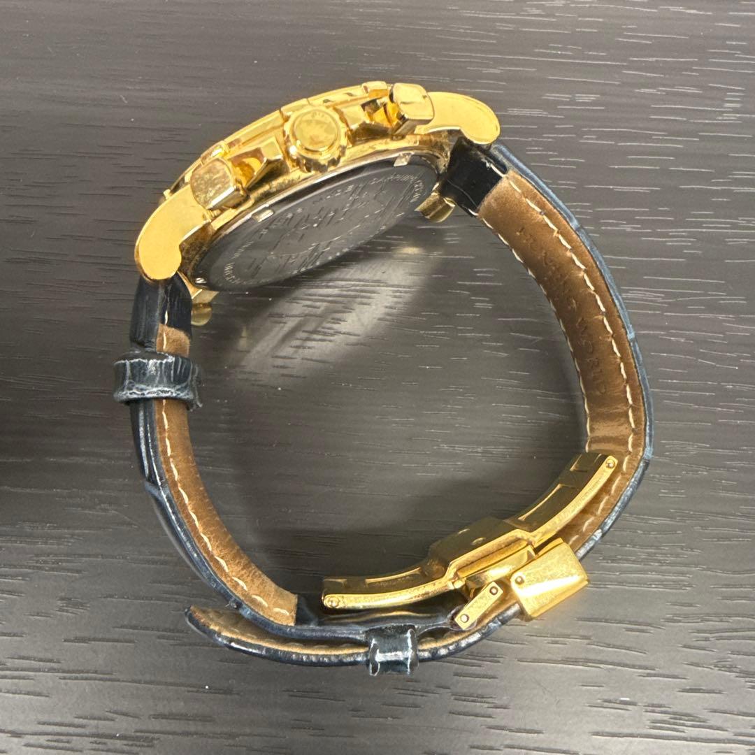 コールマン様専用☆高級感溢れる金×紺クロノグラフ☆HUNTING WORLD