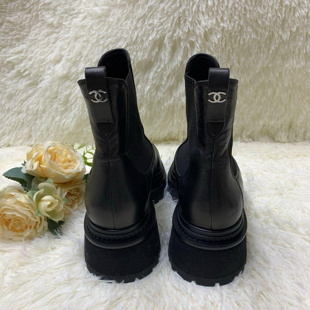 CHANEL シャネル サイドゴアブーツ - メルカリ