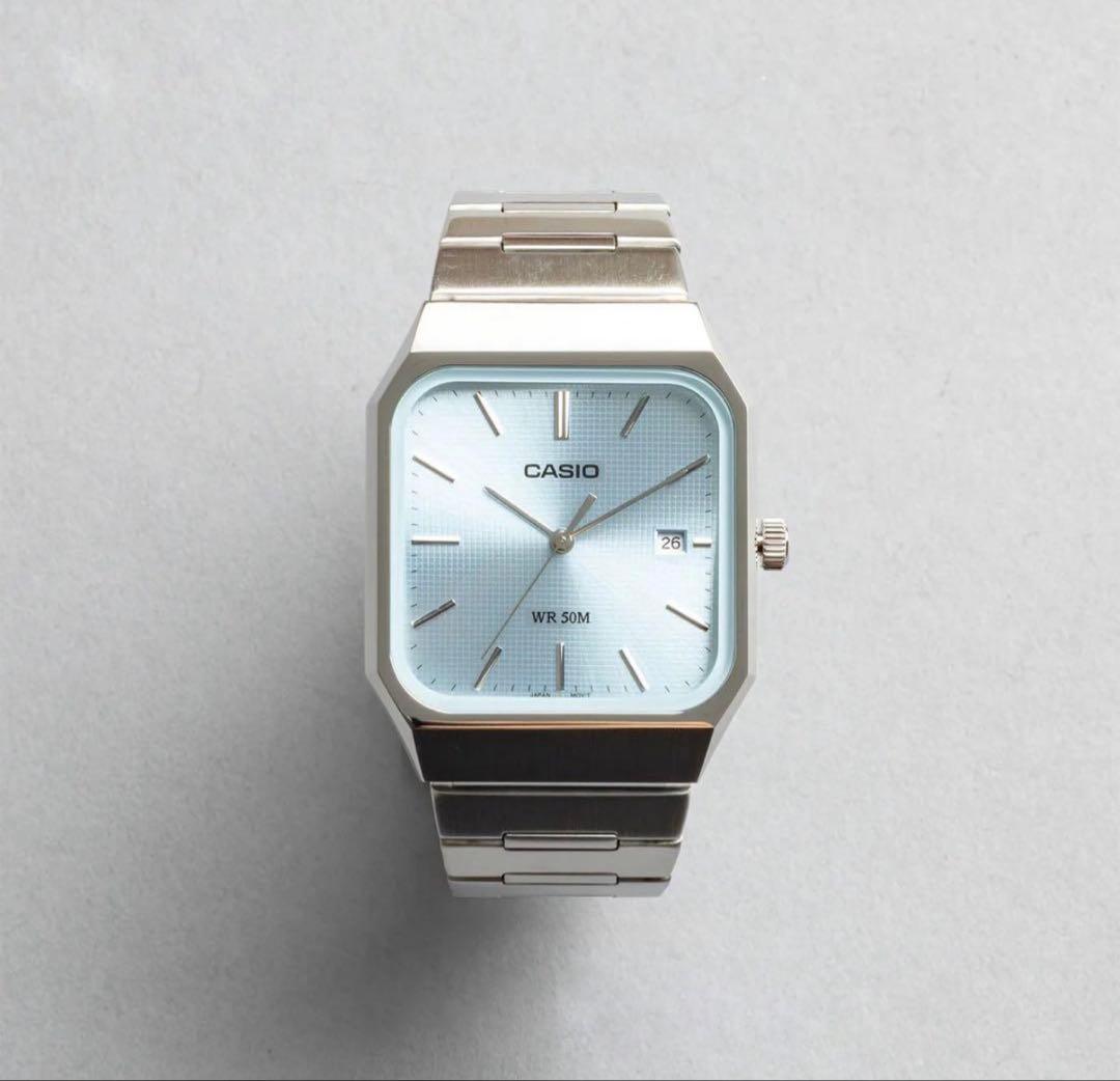 CASIO 腕時計 MTP-B185D 2A2VDF アイスブルー 新品 CASIO MTP-B185D-2A2VDF ICE BLUE アイスブルー (CASIO/アナログ腕時計