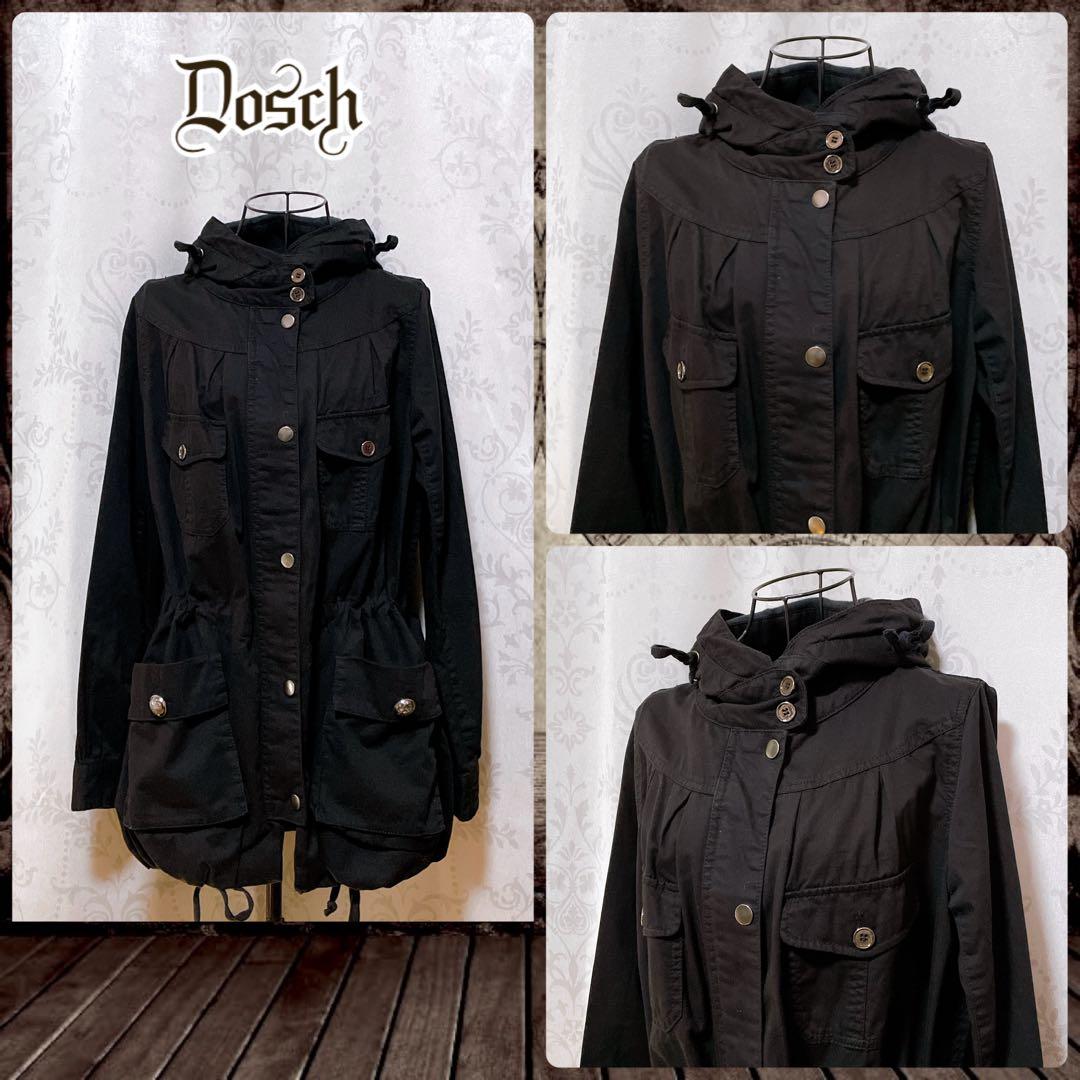 薄手 ミリタリーコート 黒 平成ギャルy2k ダークコア グランジ d.i.a系