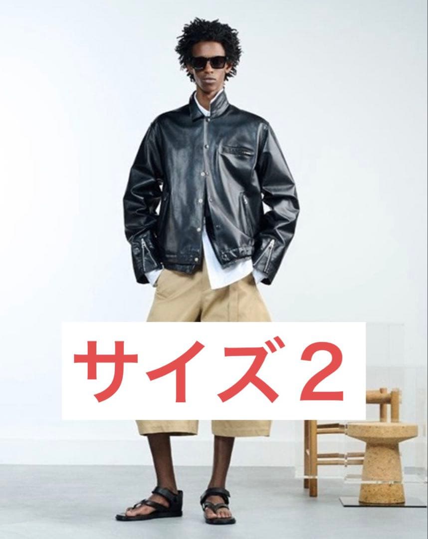 sacai 26ss レザーブルゾン Leather Blouson サイズ2 - メルカリ