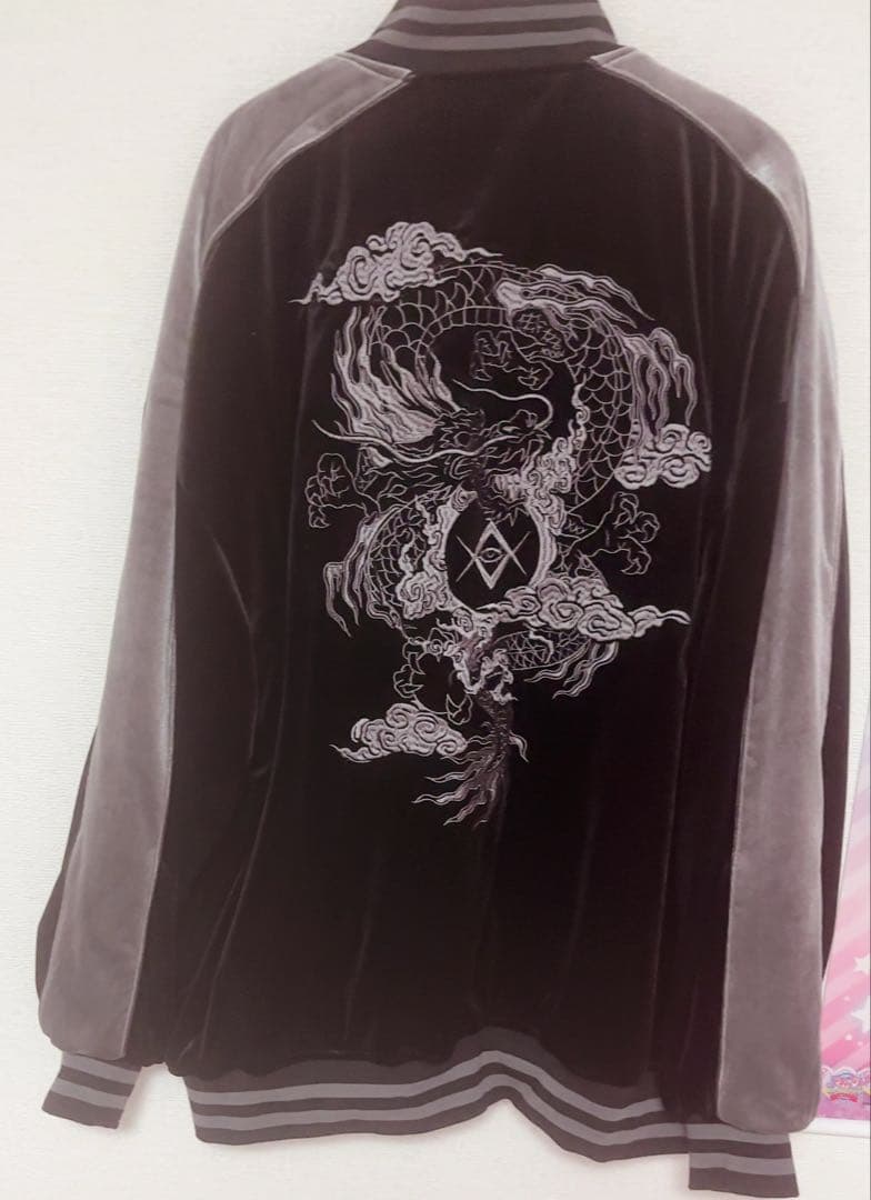 REFLEM/レフレム ドラゴン刺繍ベロアスカジャン - メルカリ