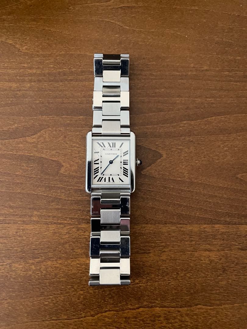なっとうさん専用カルティエ タンクソロ LM W5200014 Cartier カルティエ タンク ソロ LM クオーツ W5200014 純正ベルト付 - 腕時計