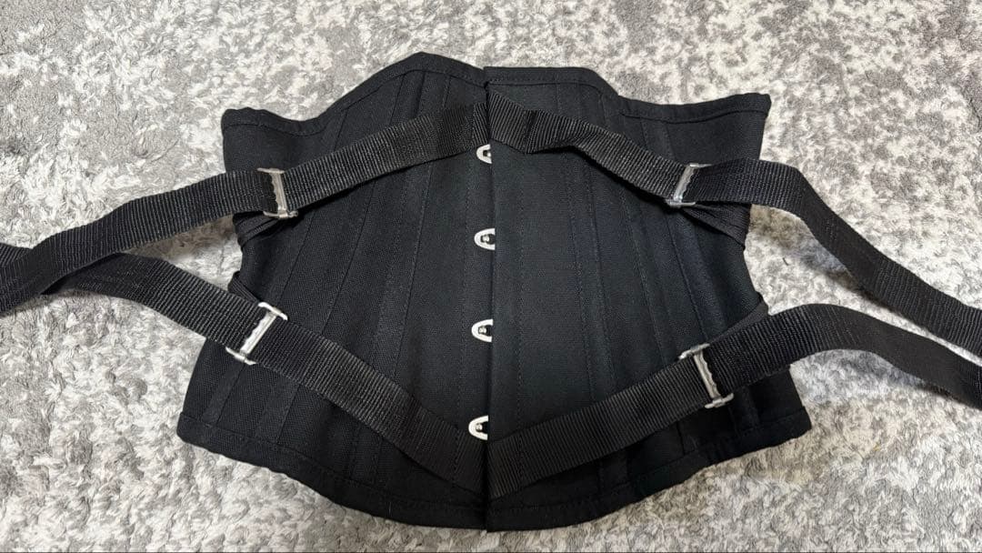 【週末限定】ピュアワン pureone corsetファンレーシングコルセット ファンレーシング トレーニングコルセット（ブラック）くびれ ベルト