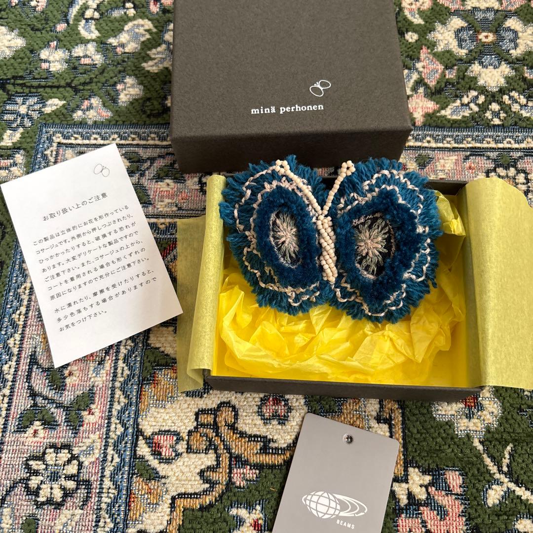 ミナペルホネン　mina perhonen 蝶 ブローチ mina perhonen - 【1月発売分】ミナペルホネン ちょうちょのブローチ