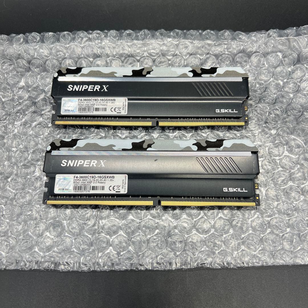 デスクトップ用メモリ F4-3600C19D-16GSXWB 2枚組 G.Skill F4-3600C19D-16GSXWB [DDR4 PC4-28800 8GB 2枚組] 価格比較