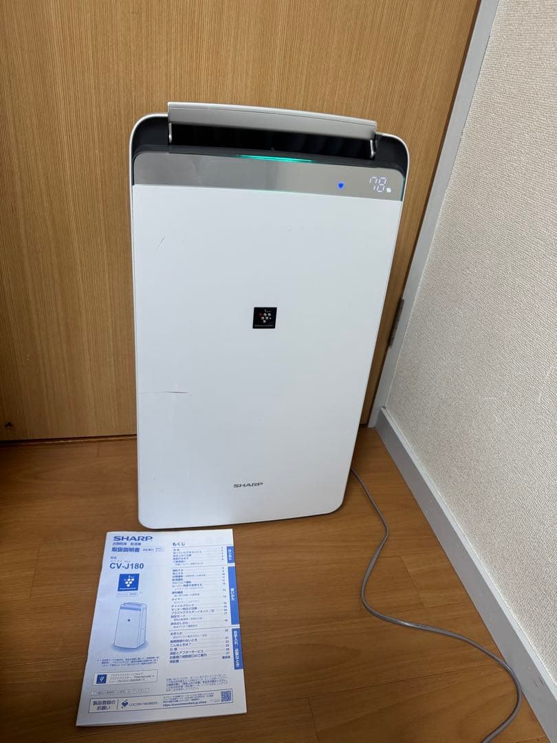 SHARP シャープ 除湿機 CV-J180-W 2019年製 - メルカリ