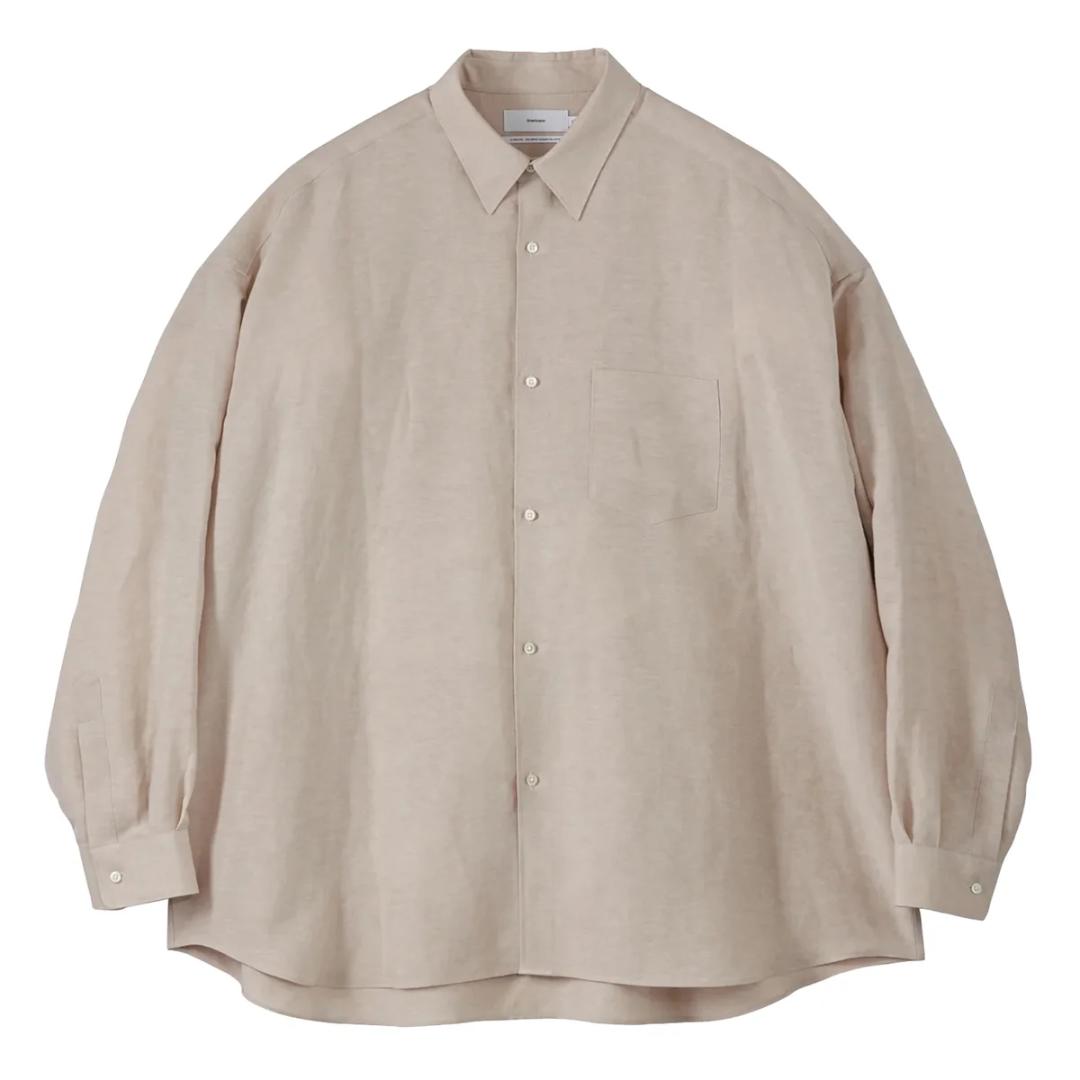 新品 Graphpaper 25SS LINEN CUPRO ワイド シャツ