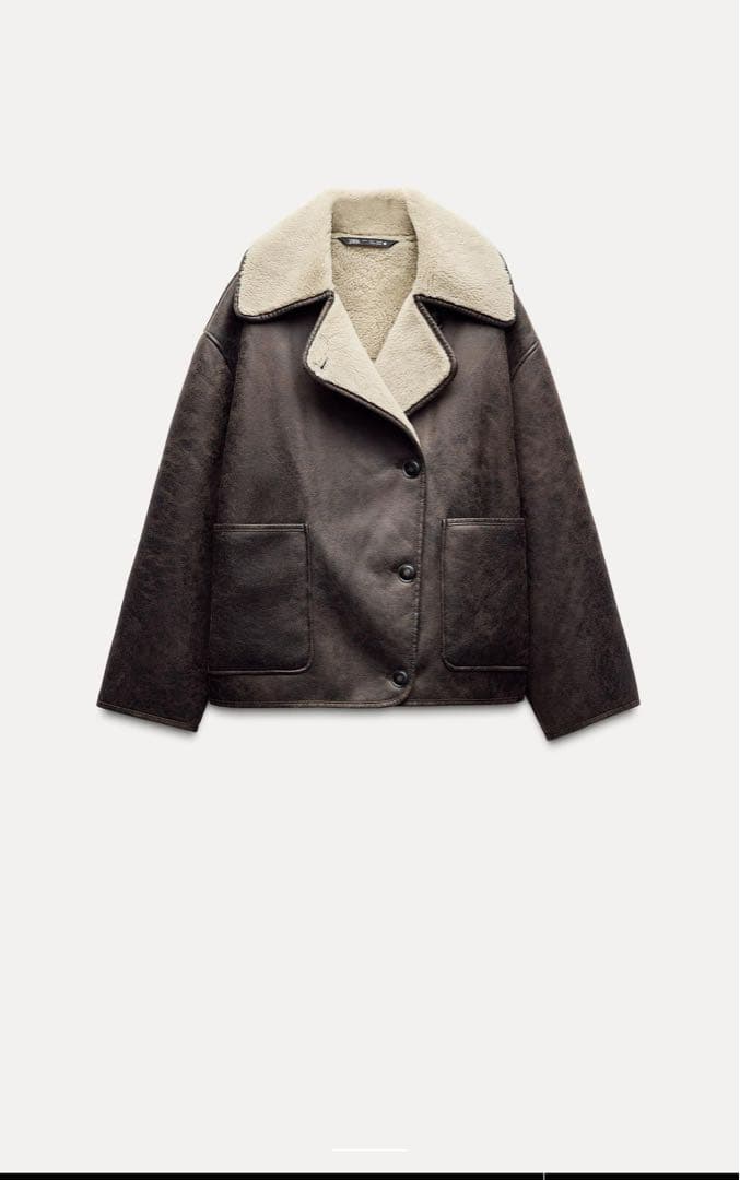 新品✨ZARA zwコレクションリバーシブルジャケット L - メルカリ