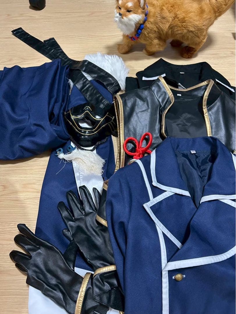 鳴狐 コスプレ Lサイズ 正装 内番 お供の狐 Amazon.co.jp: 即納 コスプレ衣装 ☆刀剣乱舞☆刀郎鳴狐 お供の狐 : ホビー