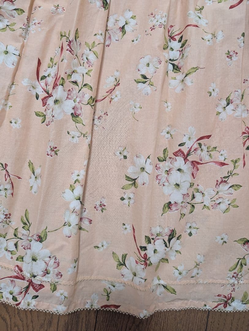 未使用品タグ付き)ピンクハウス ハナミズキ柄ノースリーブミディ