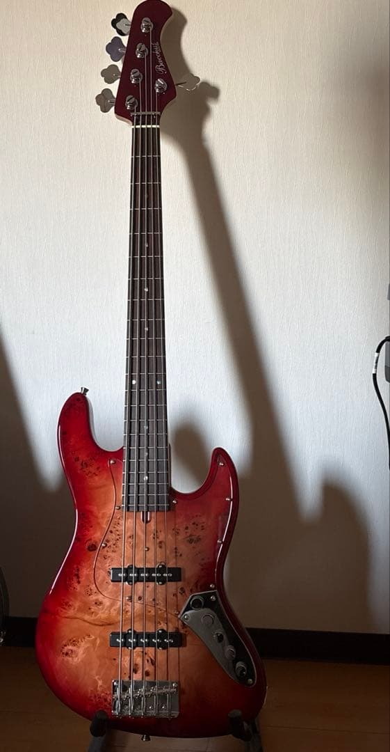 エレキベース バール・メイプル レッド・オレンジ PLAYTECH PB450 Orange 初心者向け 学生向け 安い おすすめ