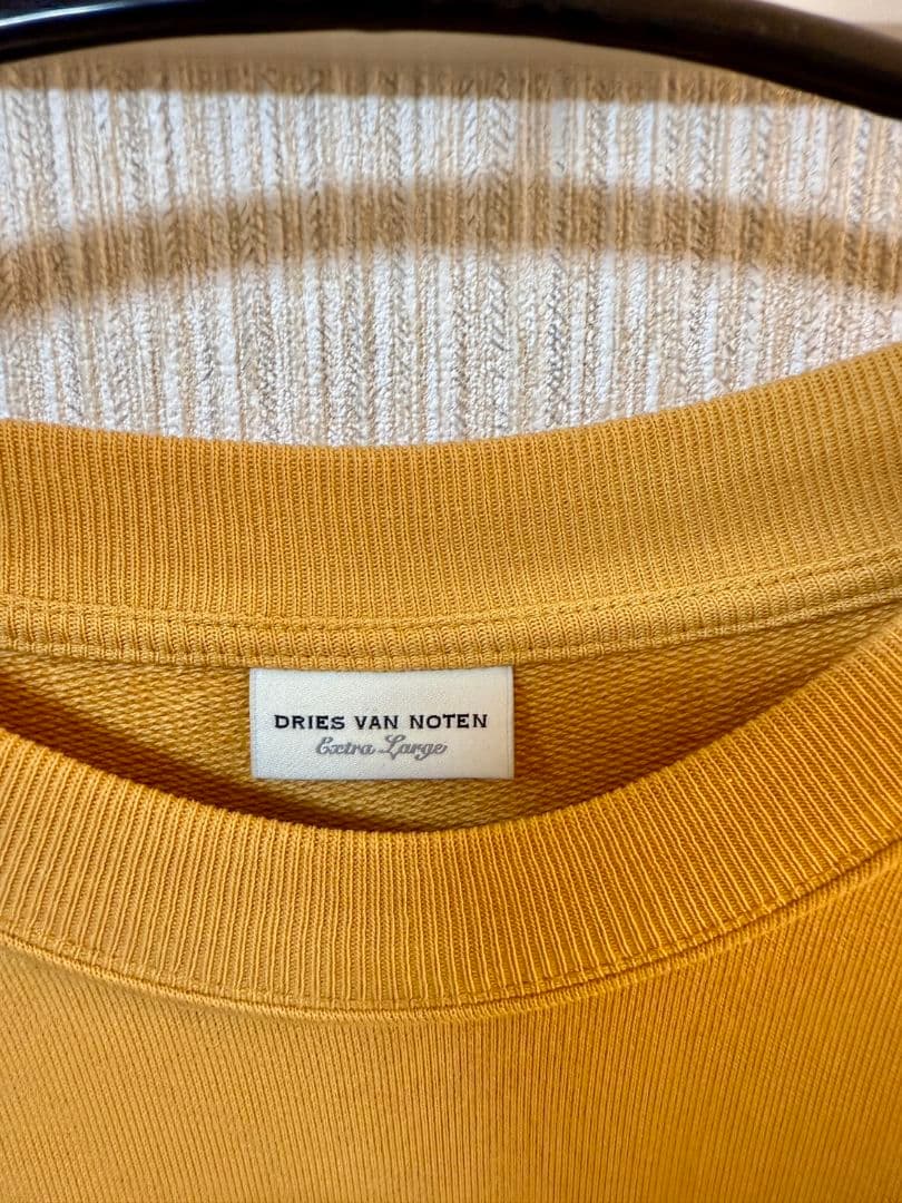 DRIES VAN NOTEN マスタード スウェット XLサイズ 中古・古着通販】DRIES VAN NOTEN (ドリスヴァンノッテン) ボタニカル