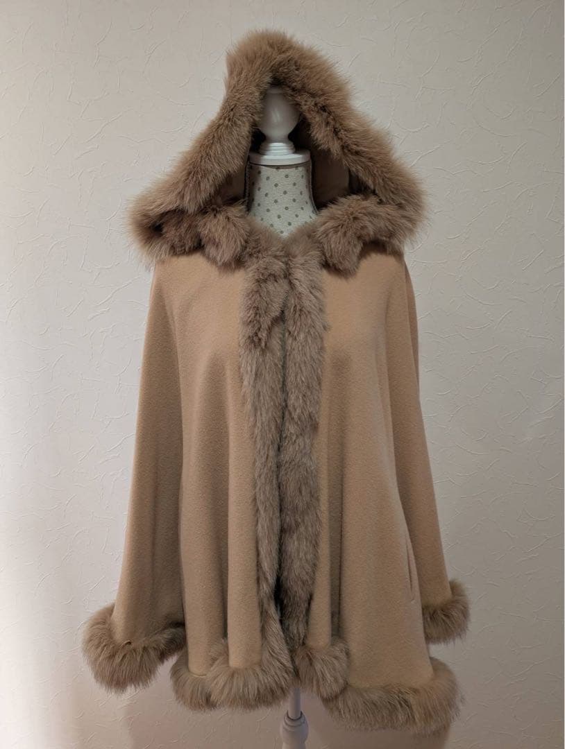 マルヴォワジー　カシミア入りケープ Max Mara（マックスマーラ） ケープ ポンチョ 羽織り ROLL 4736144106