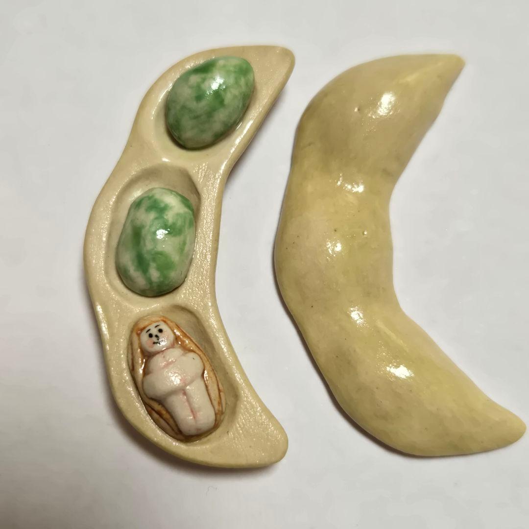 五月女京子　えだまめ子　箸置き ⠀ 五月女京子さん(@kyo_tome )の箸置き🥢 結構集まってきましたよ