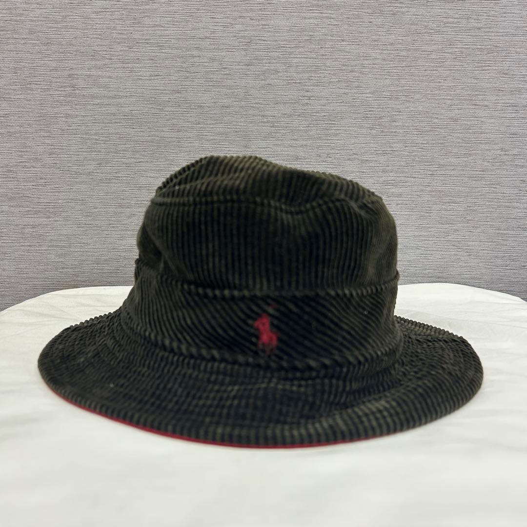 ポロ ラルフローレン コーデュロイ バケット ハット ポニー 刺繍 古着