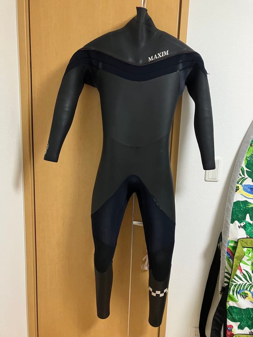 surftitle　MAXIM フルスーツ 黒　メンズ follows限定 2025 MAXIM マキシム ウェットスーツ セミドライ