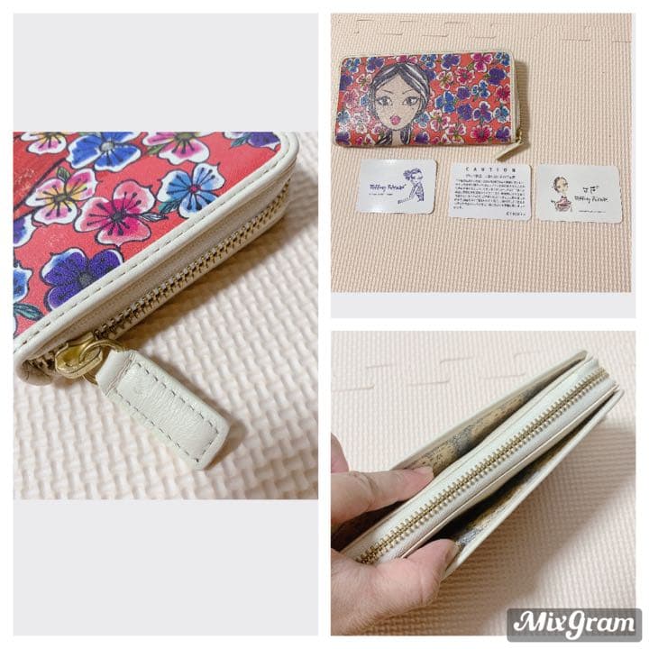 ◇新品未使用◇ jeffrey fulvimari 長財布 花柄 赤色 - メルカリ