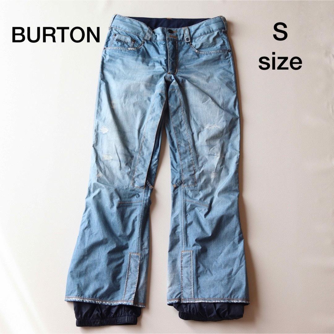 5436　バートン　パンツ　メンズ　デニムプリント ゴアテックス　スノボウェア 極美品】BURTON バートン GORE-TEX ゴアテックス スノーボードウェア