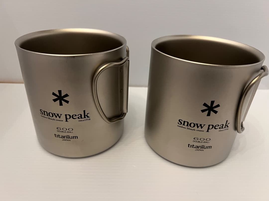 【未使用・米国仕様】スノーピーク　チタンダブルウオールマグ６００　２個セット snow peak スノーピーク チタンダブルマグ 300: SUNDAY MOUNTAIN｜JAL