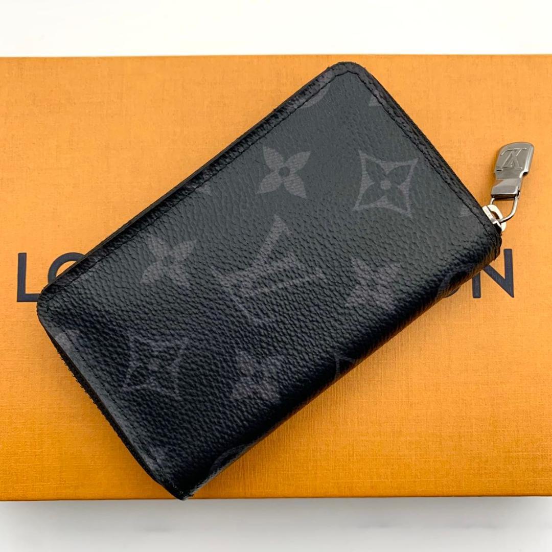 鑑定済み ルイヴィトン ジッピーパース 財布 エクリプス 黒 IC搭載 LOUIS VUITTON（ルイ・ヴィトン） 【新品・未使用】ルイヴィトン 小銭