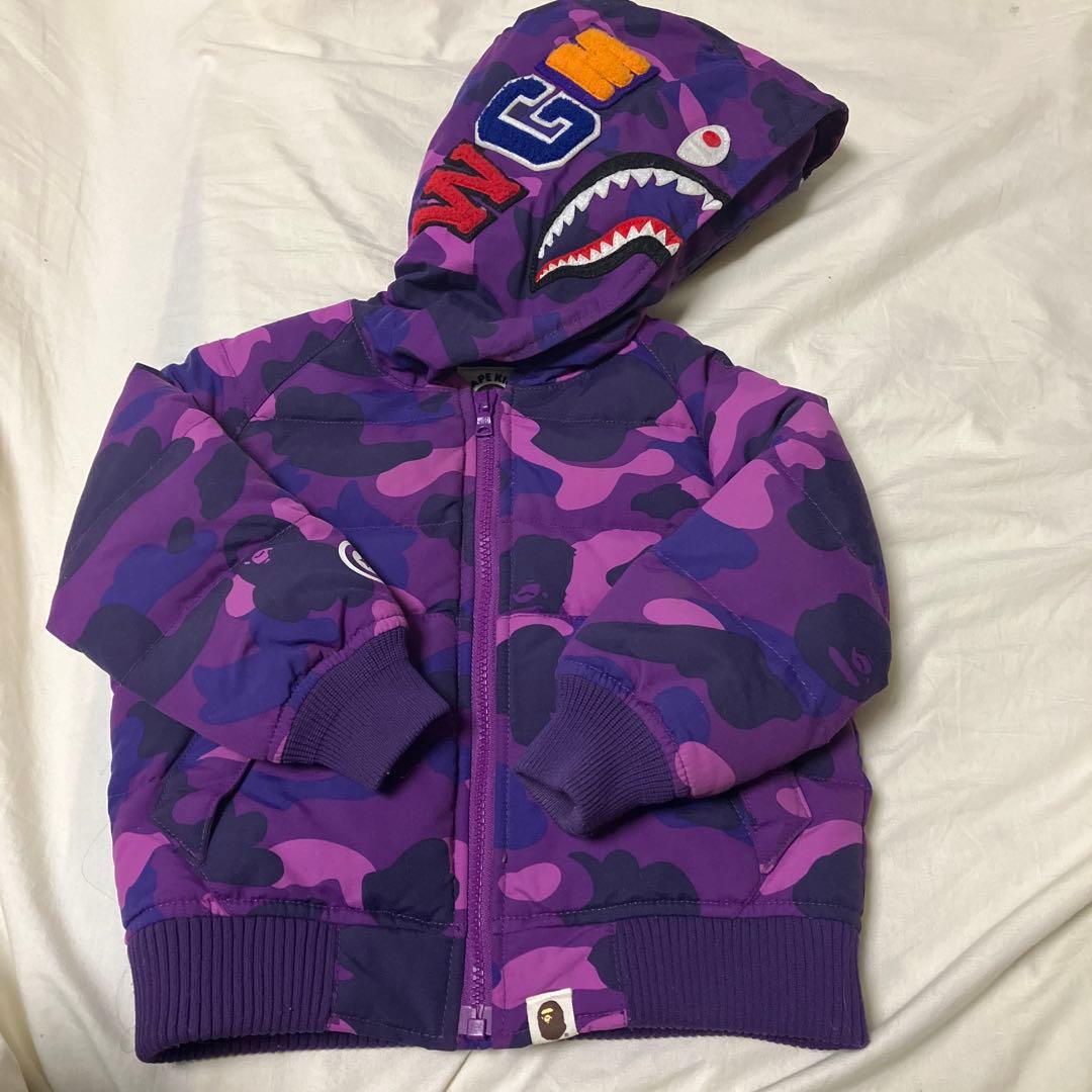 A BATHING APE BAPE KIDS ダウン　90サイズ A BATHING APE BAPE KIDS COLOR CAMO SHARK 4WAY DOWN JACKET