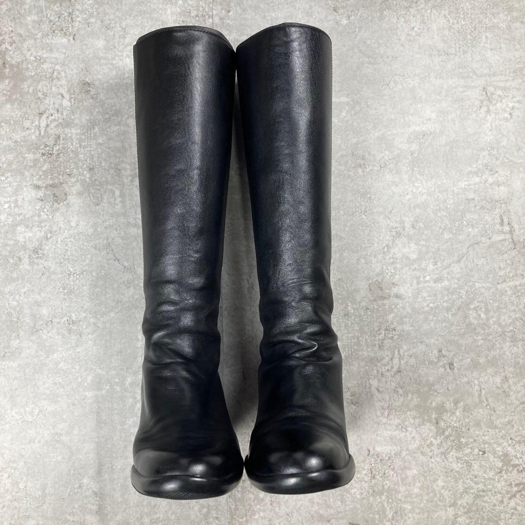 PRADA SPORTS プラダスポーツ レザー ロングブーツ 35 ブラック - メルカリ