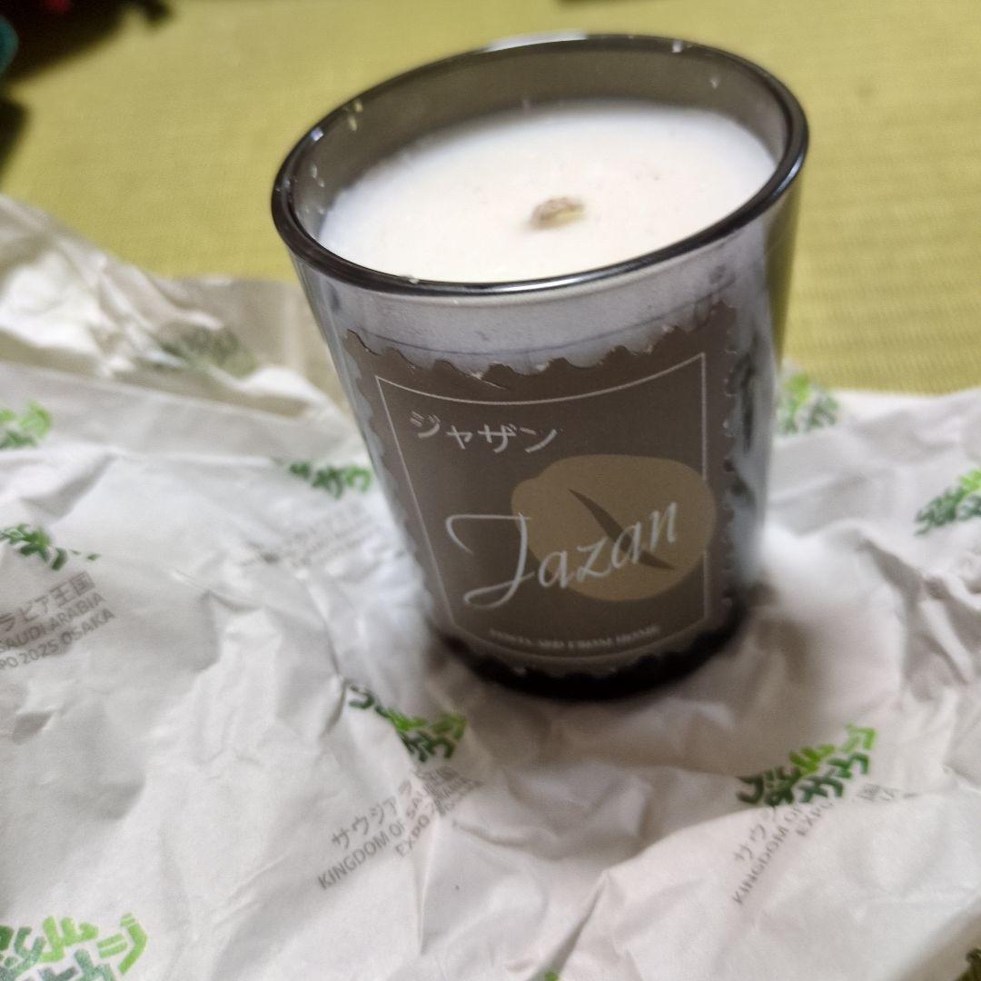 万博サウジアラビア館ジャザン アロマキャンドル ホワイト クリスマス