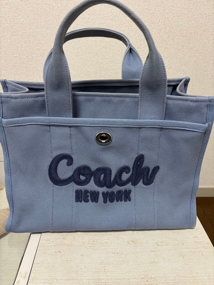 ☆ヨンタン☆ Coach トートバッグ ライトブルー s-l400.jpg