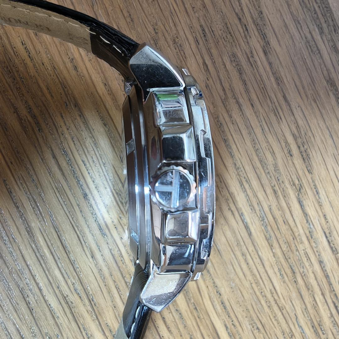 稼働品 TIMEX オープンハート 裏スケルトン 自動巻き パワーリザーブ