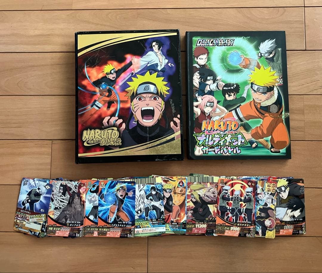 ナルトカードゲーム247枚•ファイル２冊まとめ売り NARUTO ナルトカードゲーム まとめ売り 128枚 当時品 希少 ジャンプ