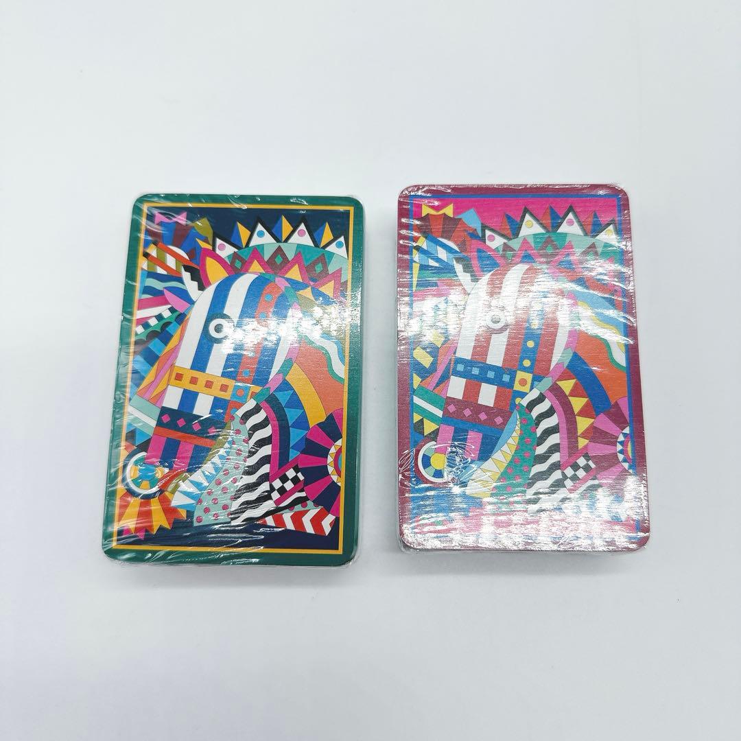 美品☆HERMESトランプ シュワルドウフェッド ブリッジカード☆C37