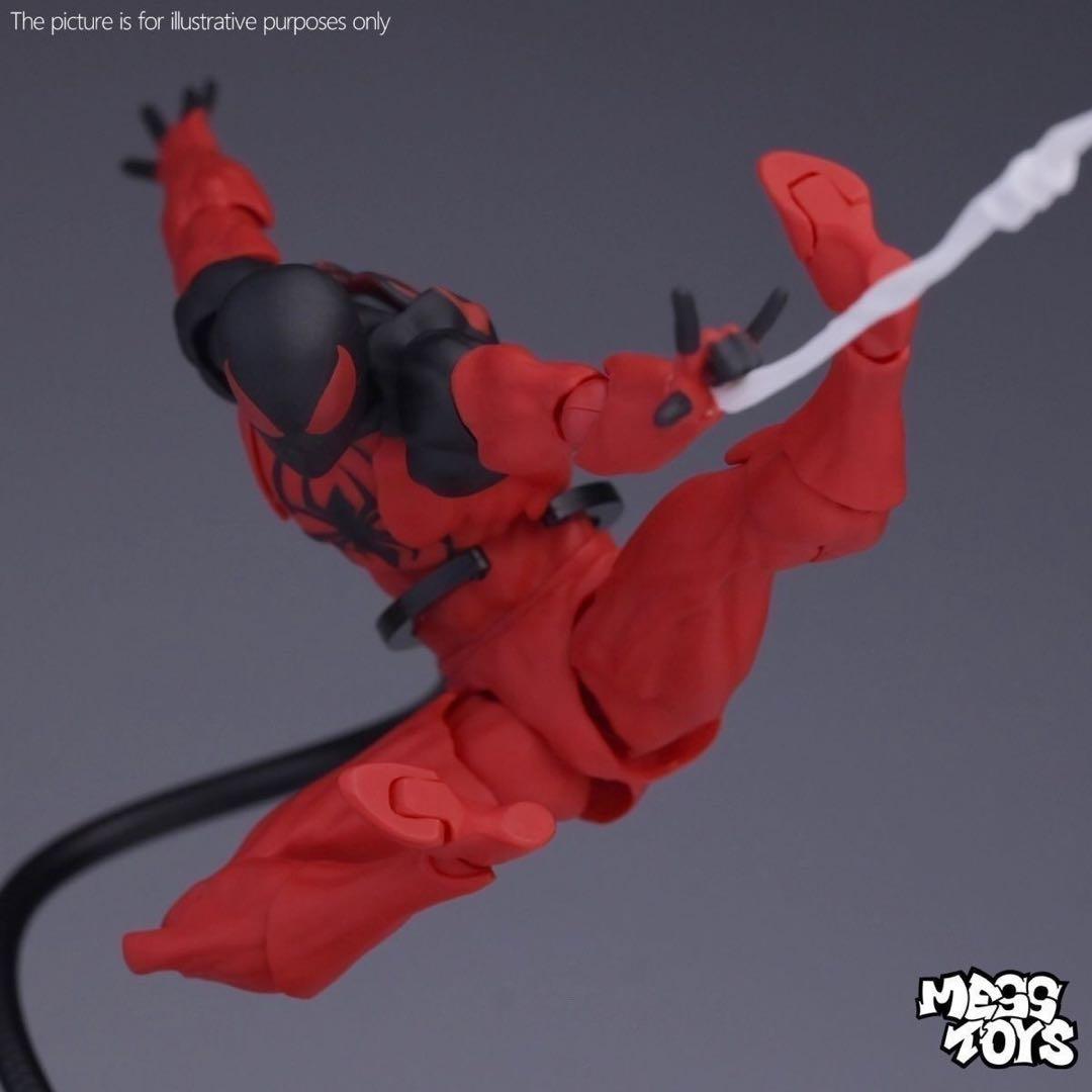 未開封　Mess Toys スパイダーマン スカーレットスパイダー CTtoys MessToys 優れたスパイダーマンフィギュア混乱おもちゃケインパーカー