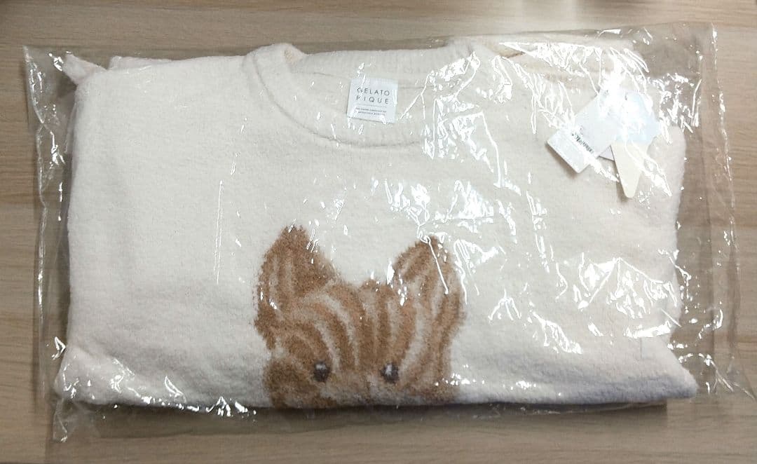 ジェラピケ メレンゲDOG ジャガードプルオーバー＆ロングパンツセット